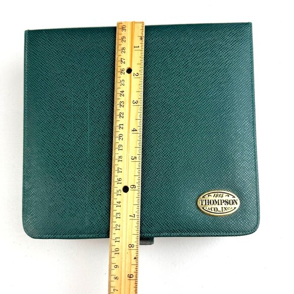 Thompson Co. Embossed Green Travel Cigar Humidor Gift Set w/ Hygrometers & More - Picture 12 of 14